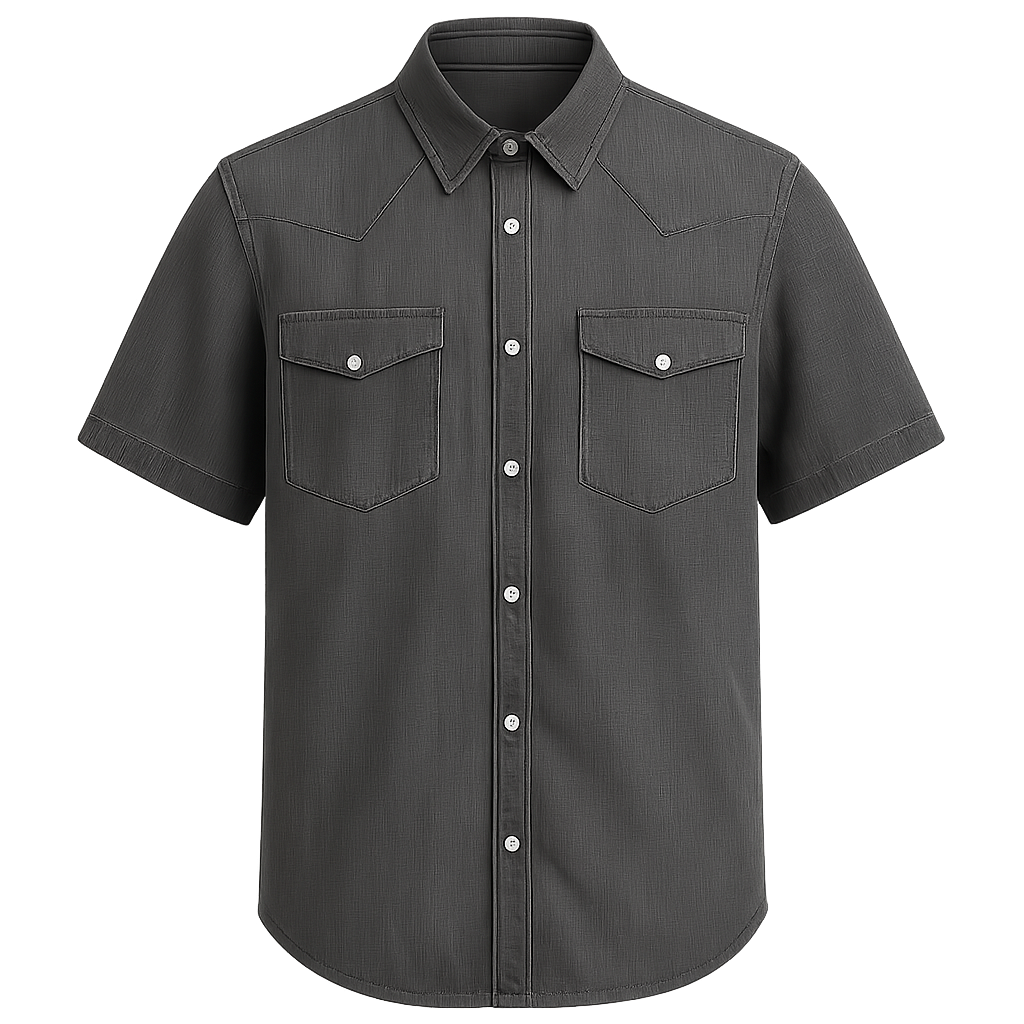 Charcoal Denim Shirt -  Houtward Shirts
