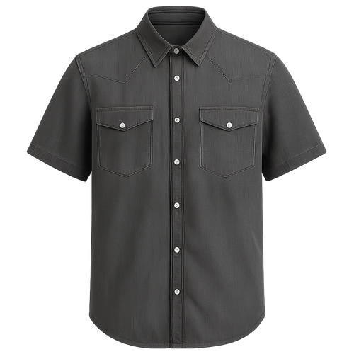 Charcoal Denim Shirt -  Houtward Shirts