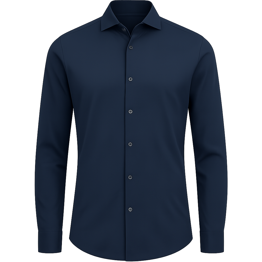 Navy Cotton Shirt -  Houtward Shirts