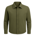 Olive Wool Shirt -  Houtward Shirts