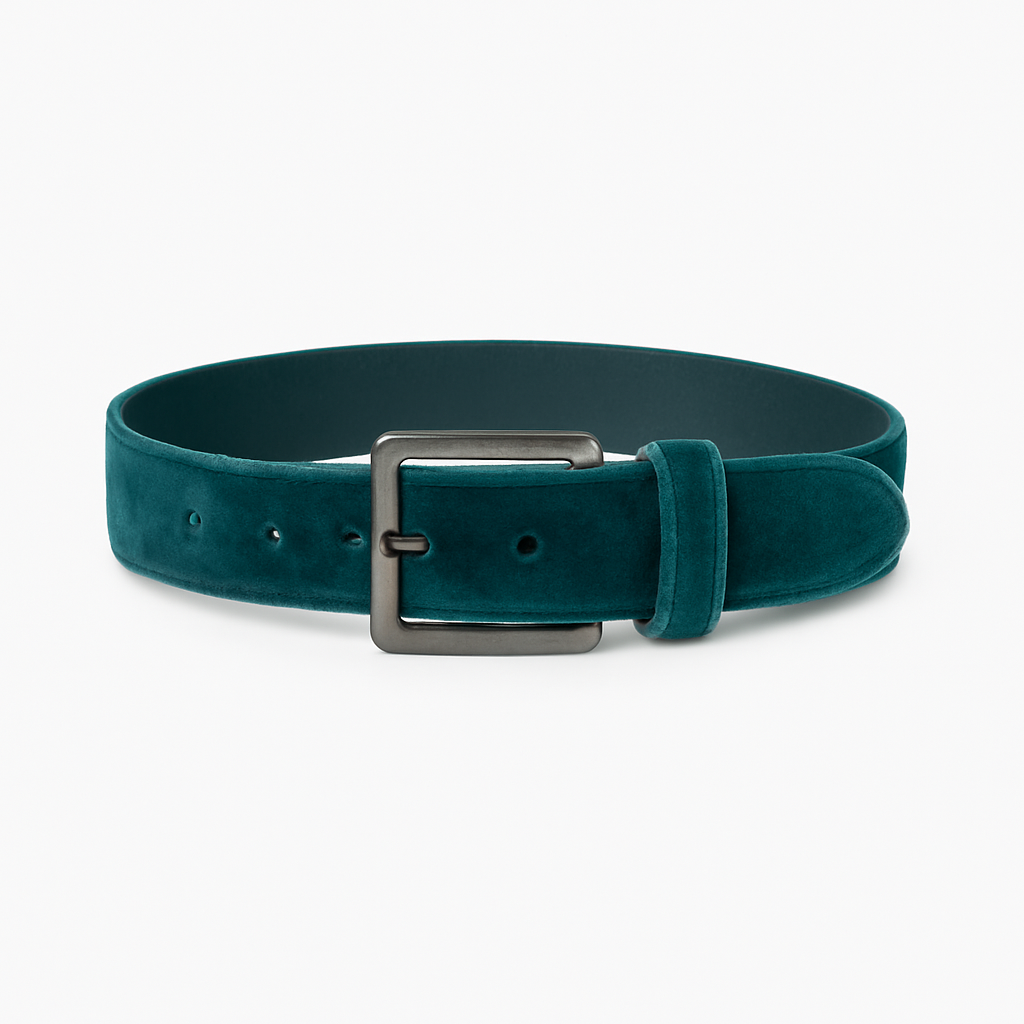 Teal Velvet Twist -  Houtward Belts