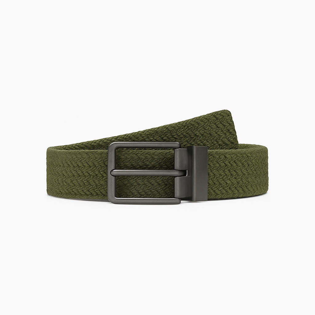 Woven Olive Belt -  Houtward Belts